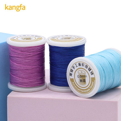 Fios de costura Kangfa 150d de poliéster/ cera 0,8 mm 50 metros personalizados para costura manual