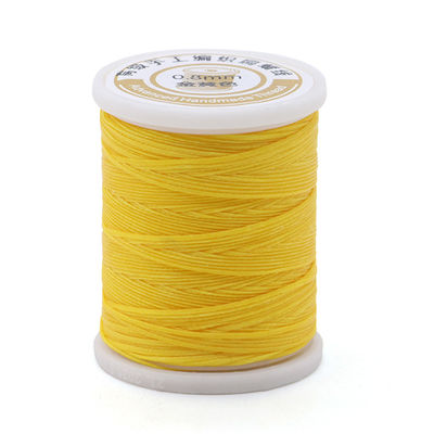 Fios de costura de cera plana para costura de couro 0,8 mm 50 metros Fios de cera 12 cores por conjunto