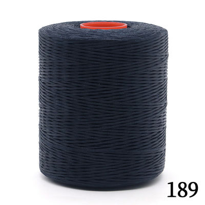 Fornecimento de 300D/16 Flat Wax Thread para costura de couro Fios triturados de poliéster ligados a cera