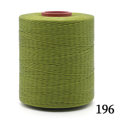 Fornecimento de 300D/16 Flat Wax Thread para costura de couro Fios triturados de poliéster ligados a cera