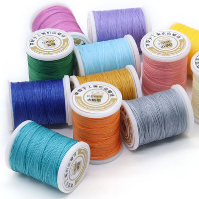 Bolsa de costura de couro fio de cera-prático fio de costura longo para artesanato de couro DIY 0,8mm fio de cera