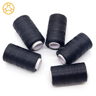 Cordão de fio de cera de 1 mm para fabrico e tricô de couro