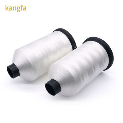 Material do cone Plástico 210d/3 Fios de costura de poliéster branco para máquina de coberturas