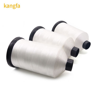 Material do cone Plástico 210d/3 Fios de costura de poliéster branco para máquina de coberturas