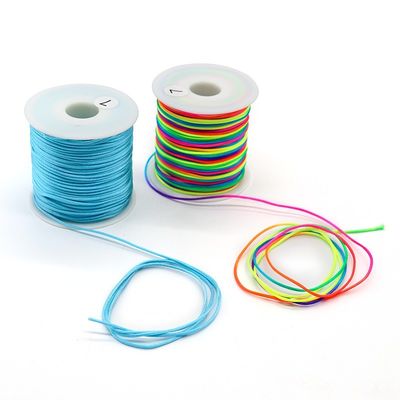 Armadilha DIY fazendo descobertas Coréia Cordão de algodão encerado com fio de seda e contas de jade