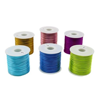 0.8/1.0/1.5/2mm Fios de cordão de nylon para pulseiras trançadas e macrame de nó chinês