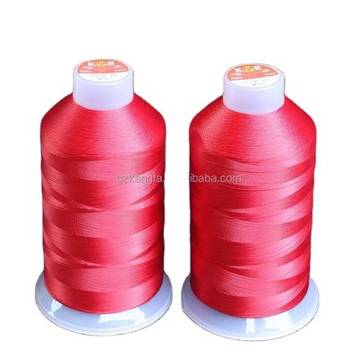 Fios de poliéster de cone de plástico 100% de filamento contínuo TEX70 para crochê