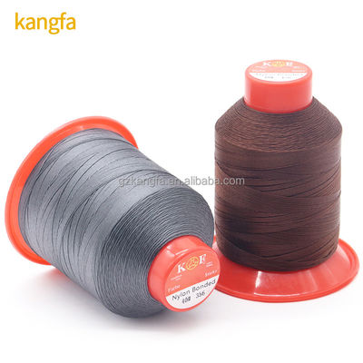 V69 Tex 70 210D/3 Fios ligados de nylon para costura de couro 1150g/rolo POLYESTER / NYLON