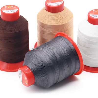 V69 Tex 70 210D/3 Fios ligados de nylon para costura de couro 1150g/rolo POLYESTER / NYLON