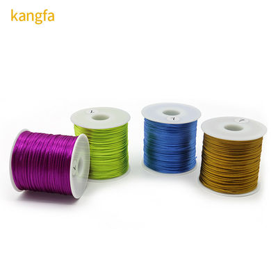 Cordão trançado de nylon de 1 mm de espessura para bricolage Pulseiras e colares de contas