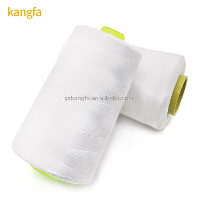 Fios de costura de poliéster branco 40/2 Ideal para máquina de cobertores e fabricação de tecidos de cama