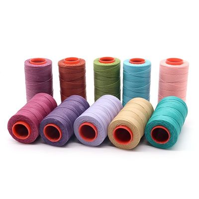 210D Fios de costura com cera para artesanato de couro Cordões de costura à mão AWL Reparação de sacos de sapatos