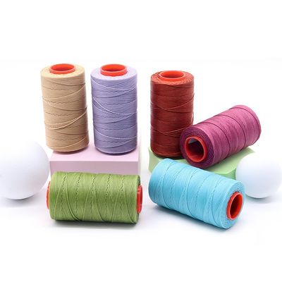 210D Fios de costura com cera para artesanato de couro Cordões de costura à mão AWL Reparação de sacos de sapatos
