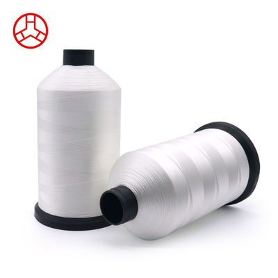 Tempo de produção de amostras rápidas 210d/3 Fios de costura de poliéster branco para máquina de coberturas