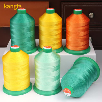 Padrão multicolor Tintado 500g Alta resistência de costura de fio comprido Tex90 280D/3 Nylon Bond Thread
