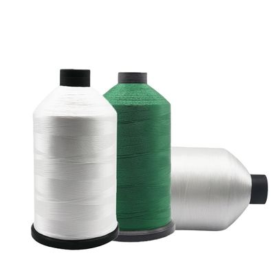 Tempo de produção de amostras rápidas 210d/3 Fios de costura de poliéster branco para máquina de coberturas
