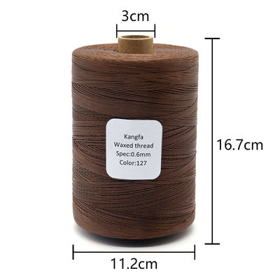 Amostra grátis 1 kg Fios de costura planos Fios de poliéster de trança de resistência de couro Fios de cera