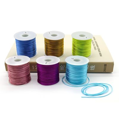 1.0mm Nylon Thread 16 Ply Rat Tail Rope for Woven Chinese Knot Bracelet Craft