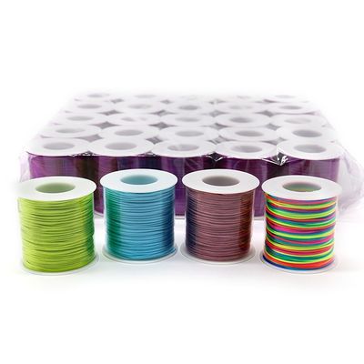 1.0mm Nylon Thread 16 Ply Rat Tail Rope for Woven Chinese Knot Bracelet Craft