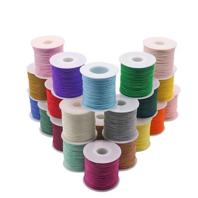 Fio direto de cordão de nylon de 0,8 mm para cordão de contas DIY e cordão de macrame de nó chinês