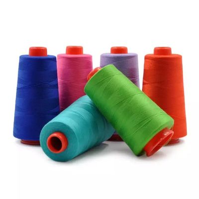 1100 cores 100% fio de costura de poliéster com alta resistência à temperatura