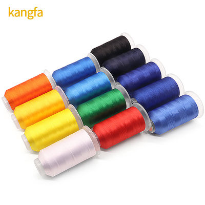 Kangfa Colors Kit de Fios de Bordado de Poliéster 5000M por bobina para bordado perfeito
