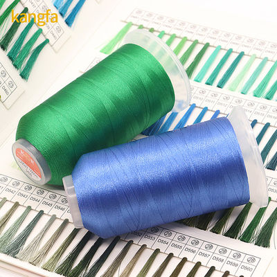 Kangfa Colors Kit de Fios de Bordado de Poliéster 5000M por bobina para bordado perfeito