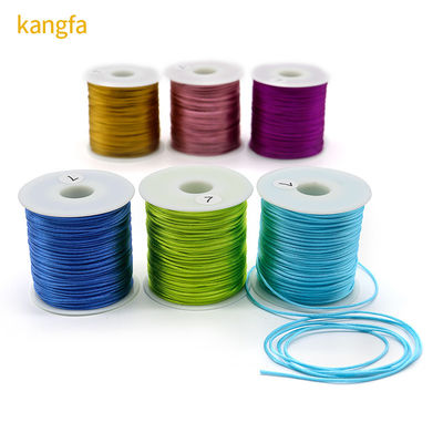 Satin de nylon colorido para anel de seda chinês Macrame Cord 100m ou comprimento personalizado