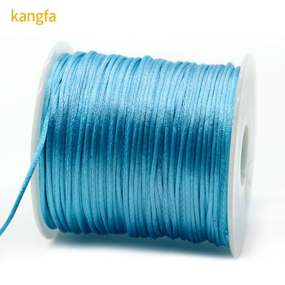 Satin de nylon colorido para anel de seda chinês Macrame Cord 100m ou comprimento personalizado