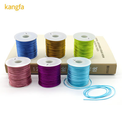 Satin de nylon colorido para anel de seda chinês Macrame Cord 100m ou comprimento personalizado