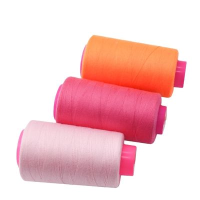 40/2 Jean Contagem de fios de costura Cor sólida Fio de costura de poliéster espumado em 688 cores ricas