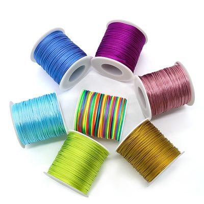 0.8mm Nylon Cord Thread UV Protegido para trançar Macrame Bracelets Nodo Chinês