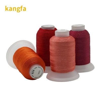 500m 120D/2 Kit de fio de bordado de poliéster com cone transparente e cone pequeno
