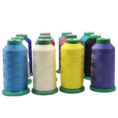 240 Opções de cores Fios de costura de poliéster de alta tenacidade Tex135 para costura de couro
