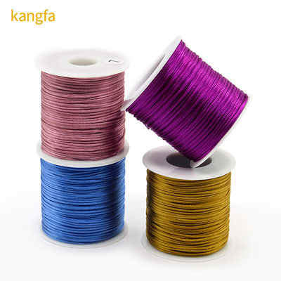 OEM/ODM aceito Forte 2mm trançado Satin Nylon Silk Cord Cord para DIY fazer descobertas