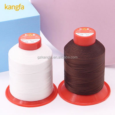 1200 g/rolo 100% de nylon torcido 6.6 Fios ligados Tex 70 210d/3 para costura de sapatos de couro