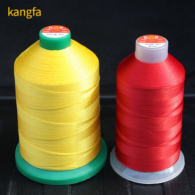 Material cônico Fios de costura de plástico Tex45 120D/3 Fios de ligação de nylon para alta resistência