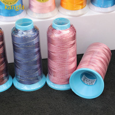 120D/2 2 Contagem de fios Boho Poliéster Fios de bordados variados 4000 metros 96 cores