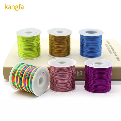 Cordão de seda trançado de 2 mm para bricolage Nodo chinês Pulseiras de cetim fazendo descobertas de contas
