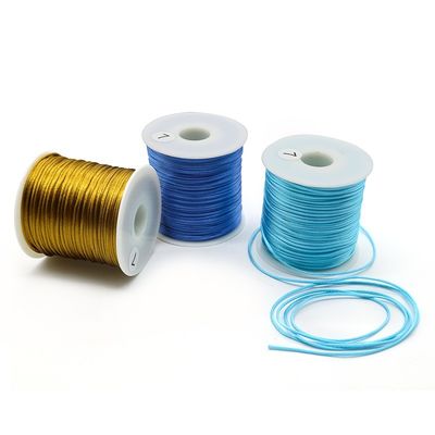 Cordão de seda trançado de 2 mm para bricolage Nodo chinês Pulseiras de cetim fazendo descobertas de contas
