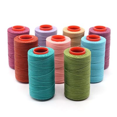110g fio encerado redondo para couro DIY 100 cores 1.0mm costura à mão costura estilo boho