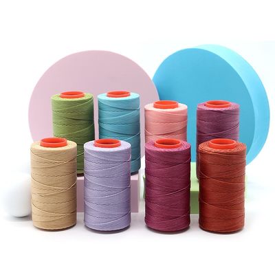 110g fio encerado redondo para couro DIY 100 cores 1.0mm costura à mão costura estilo boho
