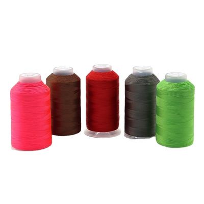 Fios de poliéster trançados para bordados em máquina 210d/2 150d/3 210d/3 Nylon colorido