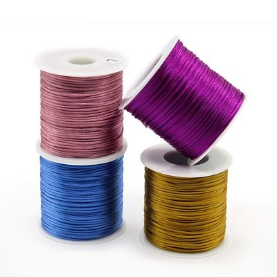 1 mm 1,5 mm 2 mm cordão de cordão de nylon cordão tecido de artesanato para acessórios de Tassel de nós chineses