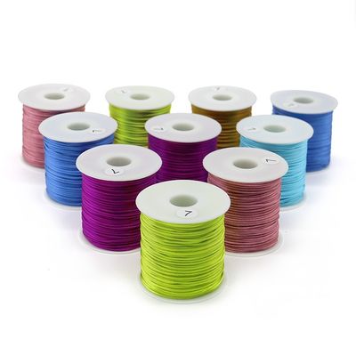 80m cordão de nós chineses / corda / fio cor do arco-íris para colar de pulseira