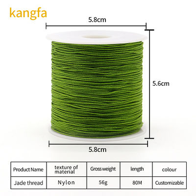 Corda trançada de nylon para Kumihimo Pulseira Macrame Nudo Chinês Joalharia 1mm 1.5mm