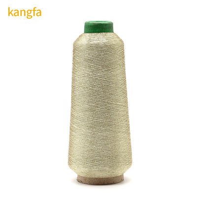 Fios de costura de prata de fio metálico de 125g 150D para acessórios de vestuário 100% poliéster