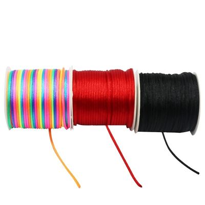 Faça você mesmo Nudo Chinês Nylon Corda Trenzada Taiwan Jade Thread Ouro Colorido 0,8mm 1,0mm 1,5mm
