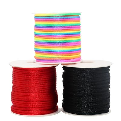 Faça você mesmo Nudo Chinês Nylon Corda Trenzada Taiwan Jade Thread Ouro Colorido 0,8mm 1,0mm 1,5mm