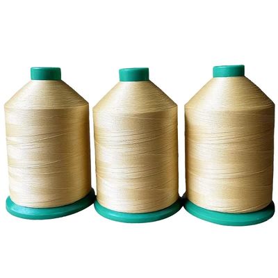 Fio de poliéster ligado UV branco 6000Y para costura de tapete